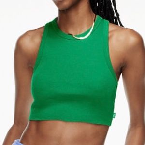 Aritzia Tna Ribbed Crop Racer Tank